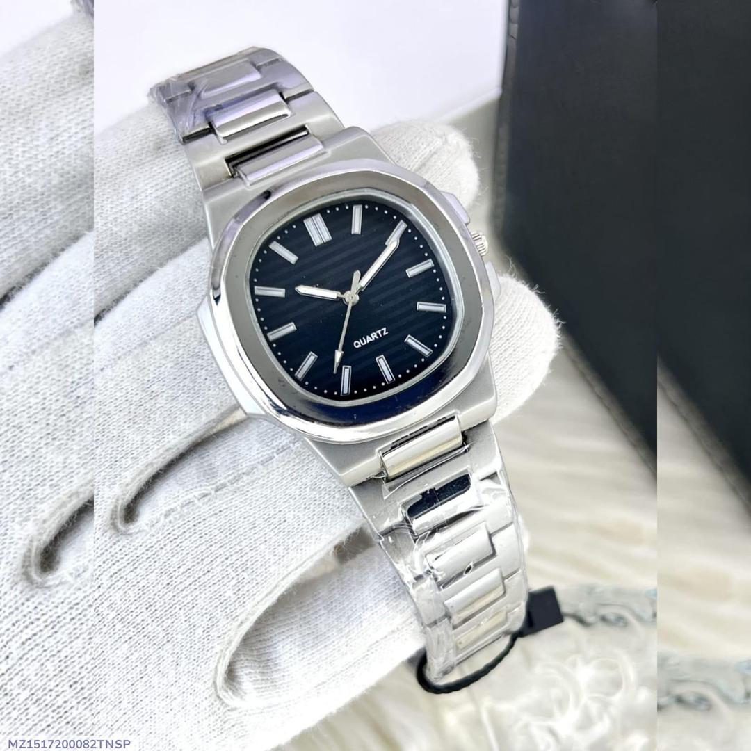 Men's Square Watch with Chain Strap - 1 Pc