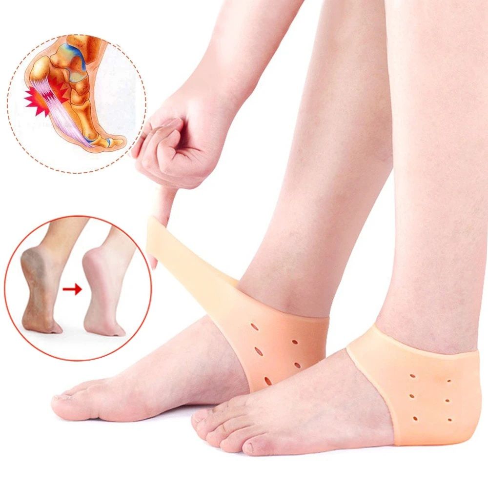 Silicone Heel Pads, Anti Crack Heel Protector,